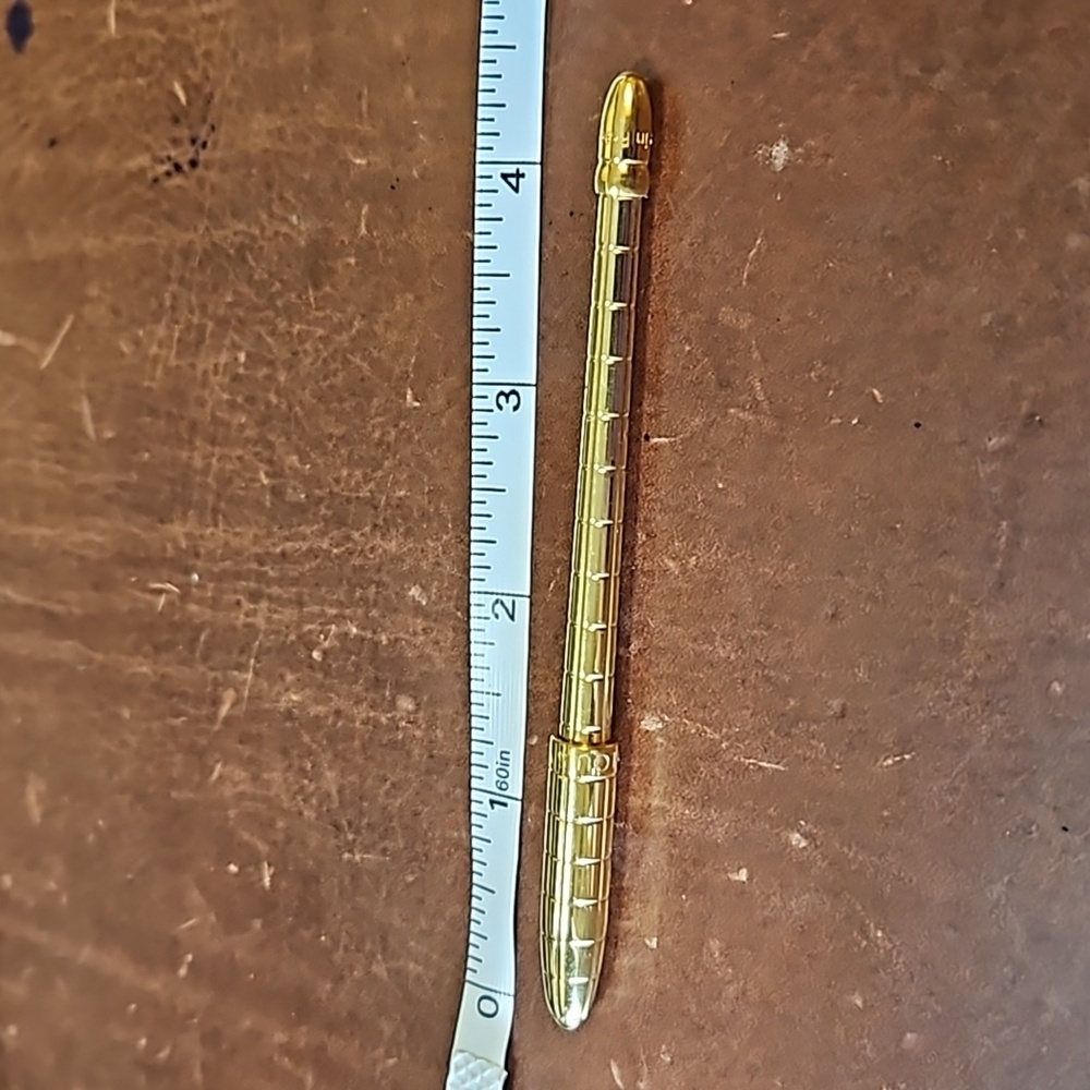Louis Vuitton Stylo Mini Agenda Gold Ballpoint Pen Authentic Used from Japan - Picture 5 of 5
